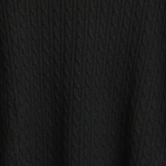 NWT | Black Cable Knit Crewneck Sweater Pullover Classic Long Sleeve | 4XL - Picture 5 of 5